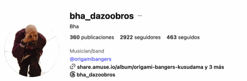 Perfil de Instagram verificado de Bha