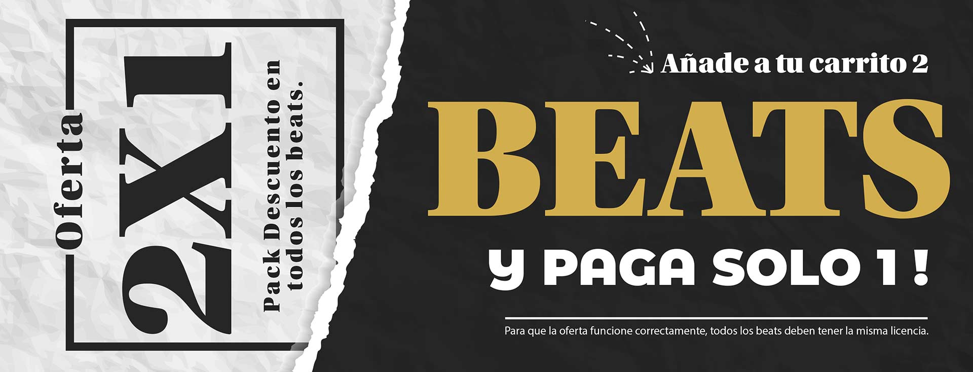 oferta 2x1 en beats