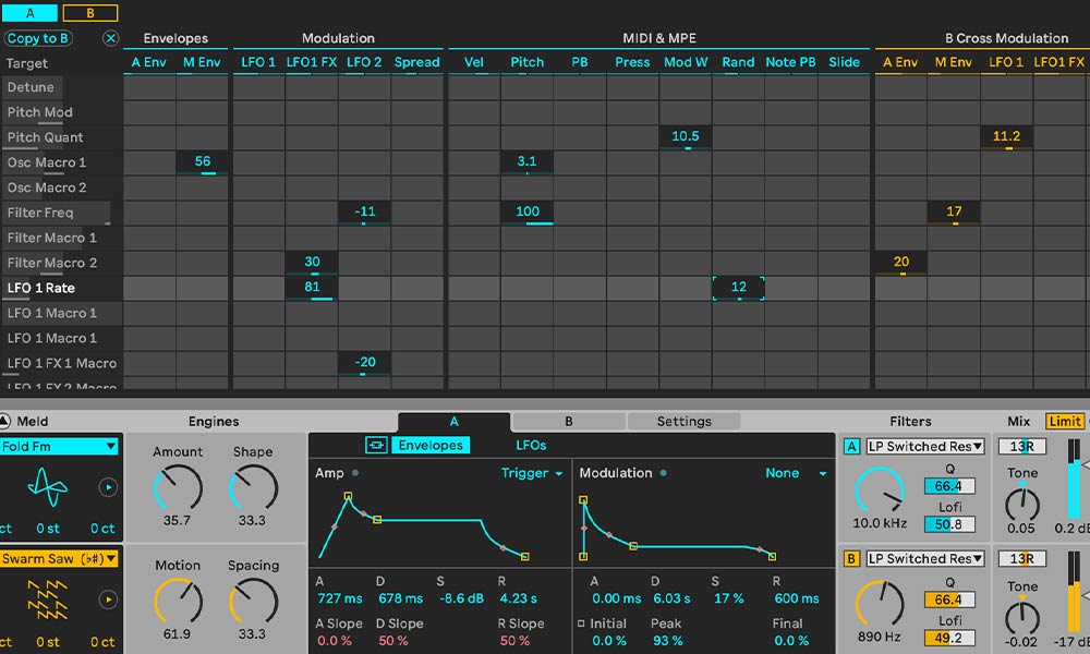 Interfaz de Ableton Live 12 después de una instalación gratuita desde la web oficial