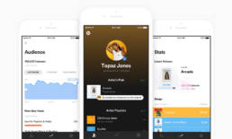 Pantalla de Spotify for Artists mostrando una canción incluida en una playlist editorial