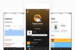Pantalla de Spotify for Artists mostrando una canción incluida en una playlist editorial